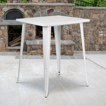 Picture for category Metal Indoor-Outdoor Bar Height Tables: Square