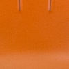 Commercial Grade 24" High Distressed Orange Metal Indoor-Outdoor Counter Height Stool with Back ET-3534-24-OR-GG