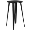Commercial Grade 24" Round Black Metal Indoor-Outdoor Bar Height Table CH-51080-40-BK-GG