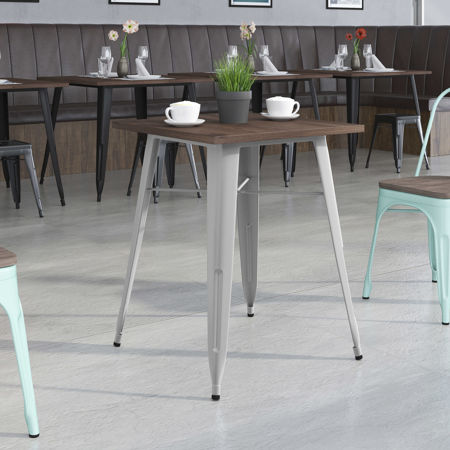 Picture for category Metal Tables and Sets with Wood Top