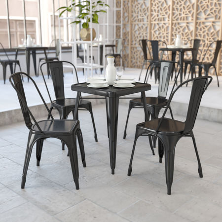 Picture for category Metal Indoor-Outdoor Table Sets: Square
