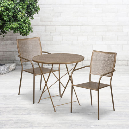 Picture for category Steel Indoor-Outdoor Patio Table Sets: Round