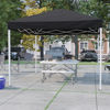 10'x10' Black Outdoor Pop Up Event Slanted Leg Canopy Tent with Carry Bag JJ-GZ1010-BK-GG