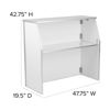 4' White Laminate Foldable Bar - Portable Event Bar XA-BAR-48-WH-GG