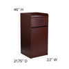 Wood Tray Top Receptacle in Mahogany MT-M8520-TRA-MAH-GG