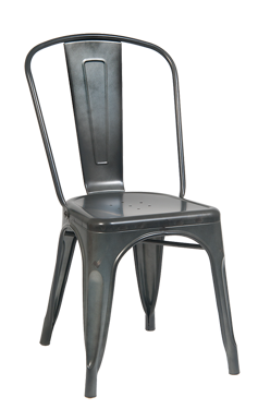 Picture of ERP-OF-26 Outdoor Galvanized Steel Chair in Cement Color