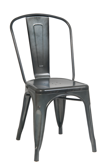 Picture of ERP-OF-26 Outdoor Galvanized Steel Chair in Cement Color