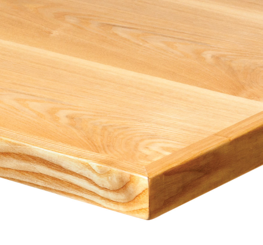 Wood clearance veneer top